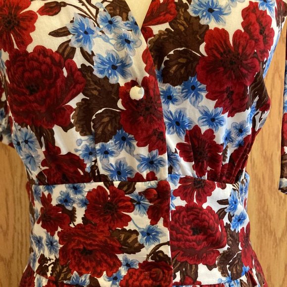 ZARA FLORAL MAXI DRESS Small - Picture 5 of 10